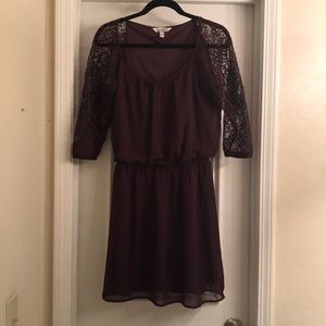Speechless purple lace sleeved dress, XL
